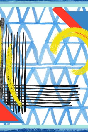 几何印花华亿平台图片