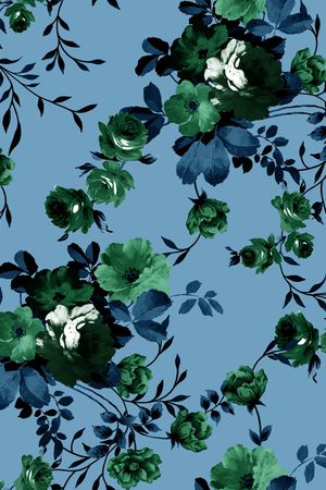 牡丹印花华亿平台图片