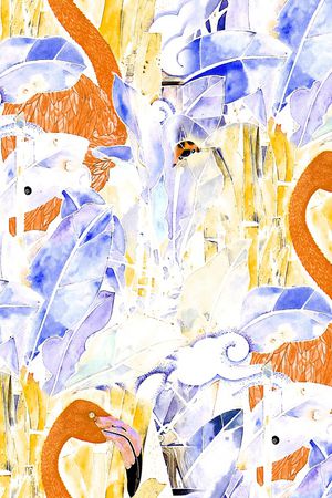 荷花印花华亿平台图片