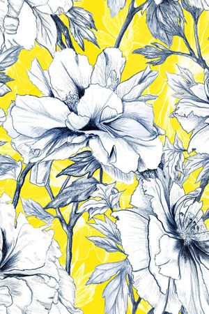 牡丹印花华亿平台图片