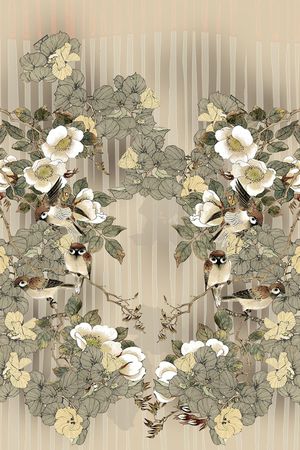 水墨风印花华亿平台图片