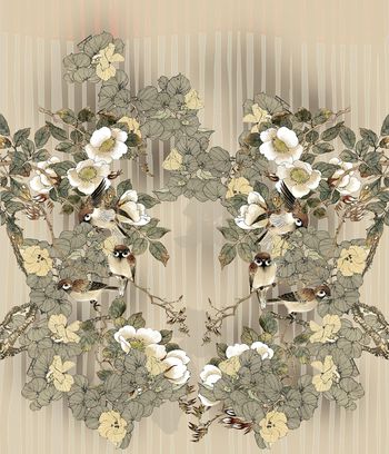 水墨风印花华亿平台图片