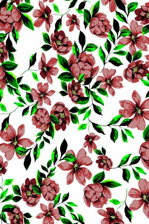 花卉印花华亿平台图片