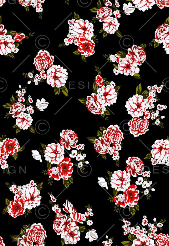 花卉印花华亿平台图片