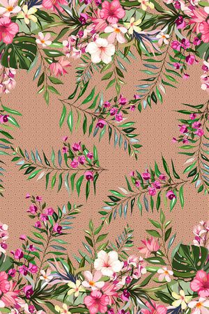 花卉印花华亿平台图片