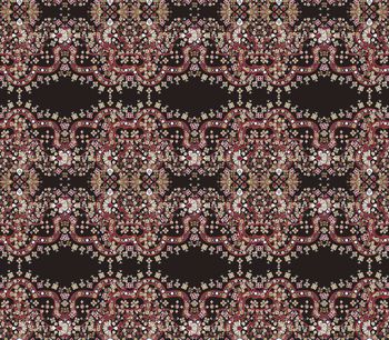 民族花卉印花华亿平台图片