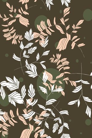 绿植树叶印花华亿平台图片