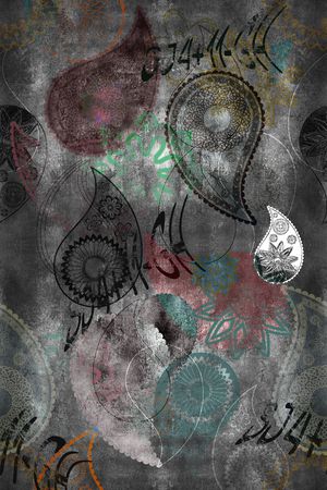 佩斯利印花华亿平台图片