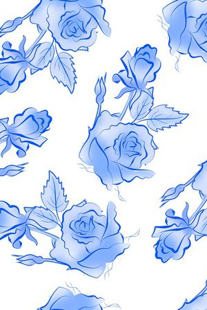 电子玫瑰花印花华亿平台图片