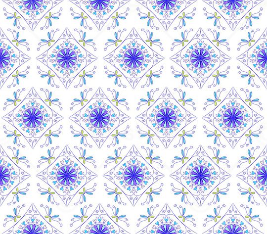 民族花卉印花华亿平台图片