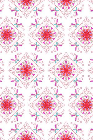 民族花卉印花华亿平台图片