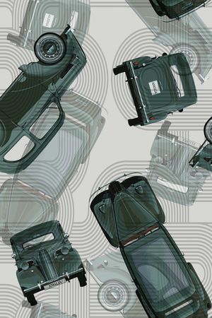 线条结构印花华亿平台图片