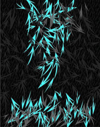 抽象花卉印花华亿平台图片