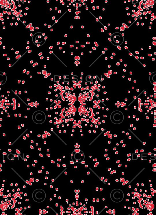 黑底花卉印花华亿平台图片