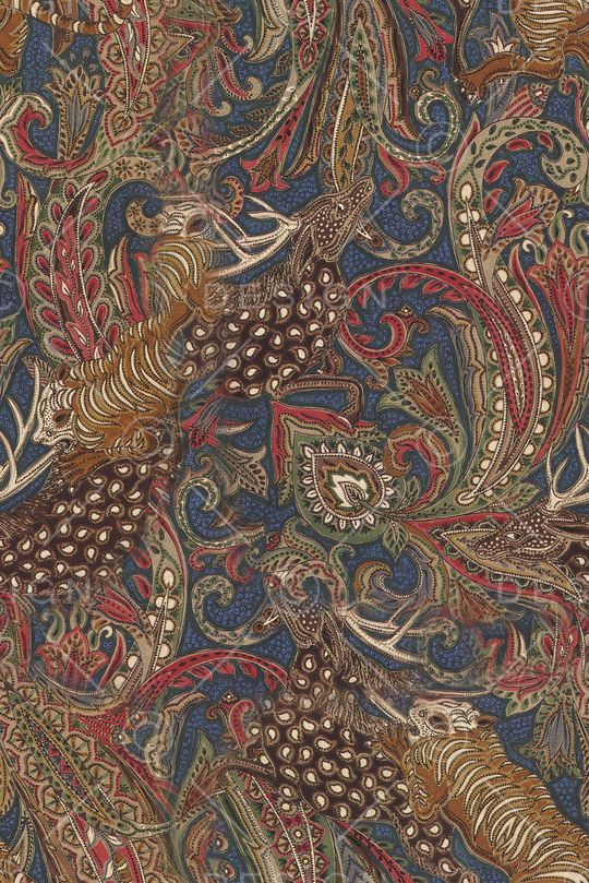 抽象花卉印花华亿平台图片