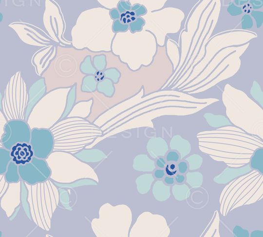 黑底花卉印花华亿平台图片