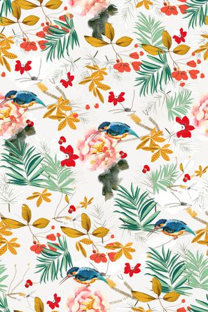 植物印花华亿平台图片