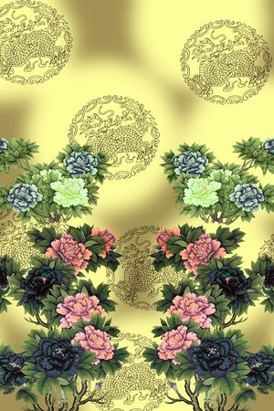 定位花印花华亿平台图片