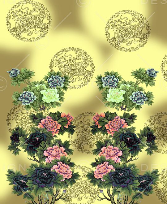 定位花印花华亿平台图片