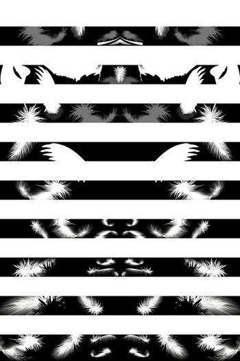 黑白条纹印花华亿平台图片