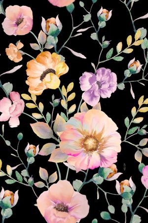 花卉印花华亿平台图片