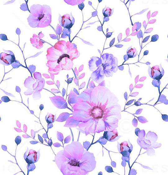 花卉印花华亿平台图片