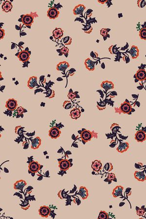 小碎花印花华亿平台图片