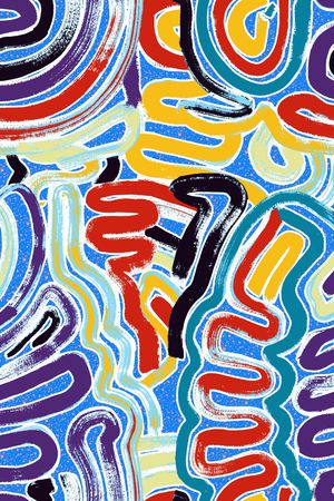 笔触印花华亿平台图片