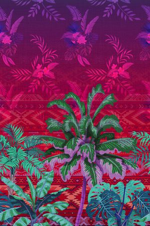 热带华亿平台印花华亿平台图片