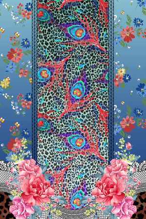 动物纹印花华亿平台图片