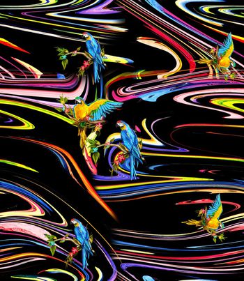 鸟/昆虫印花华亿平台图片