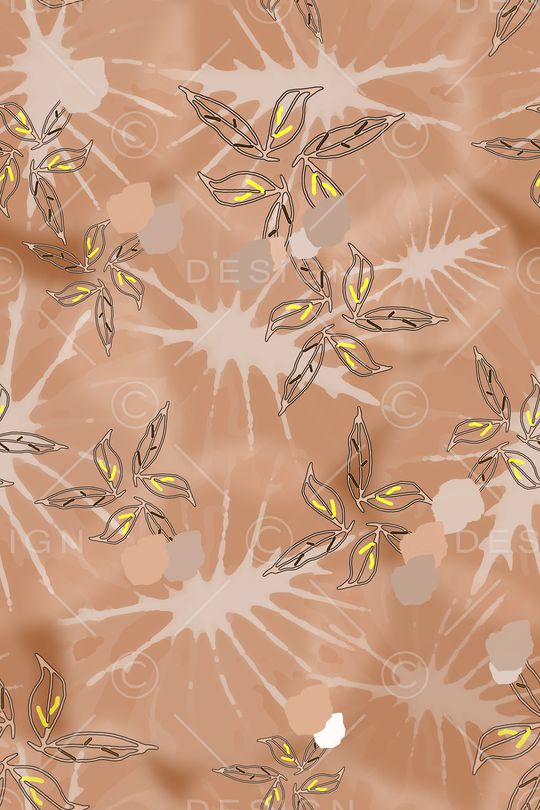 抽象花卉印花华亿平台图片