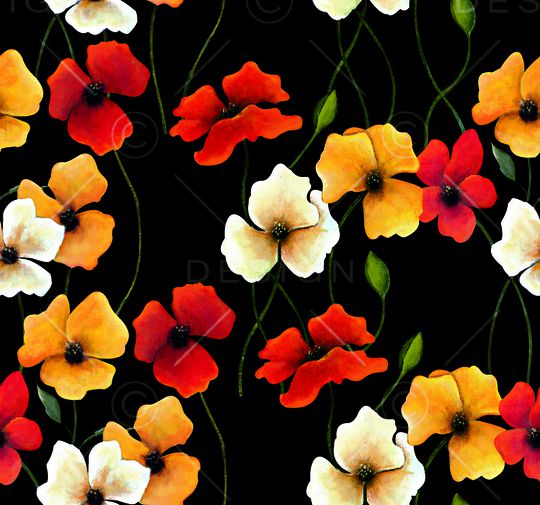 花卉印花华亿平台图片