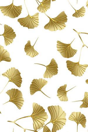 银杏花卉印花华亿平台图片