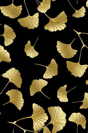 银杏花卉印花华亿平台图片