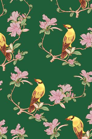 古朴花卉印花华亿平台图片