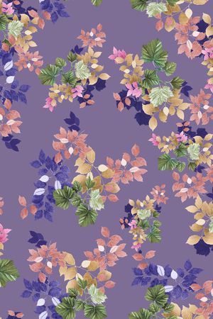 树枝印花华亿平台图片