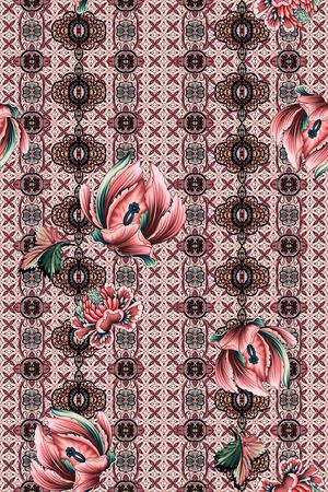 复古印花华亿平台图片