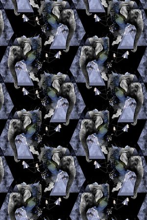 几何印花华亿平台图片