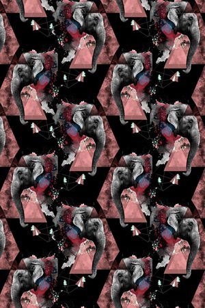 几何印花华亿平台图片