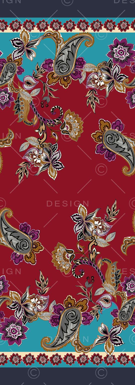 佩斯利印花华亿平台图片