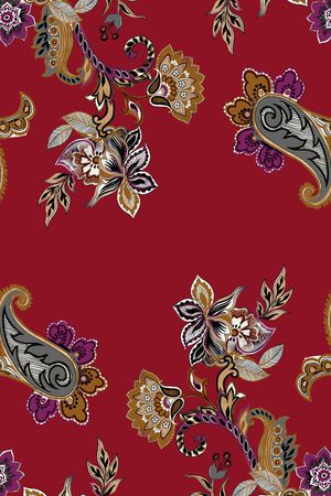 佩斯利印花华亿平台图片