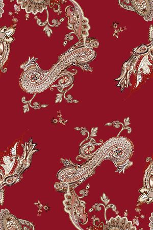 佩斯利印花华亿平台图片