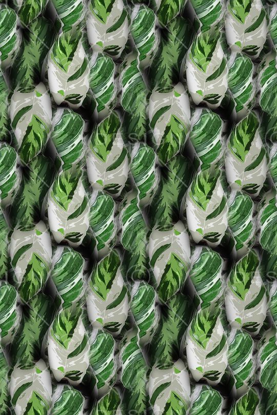 绿植树叶印花华亿平台图片