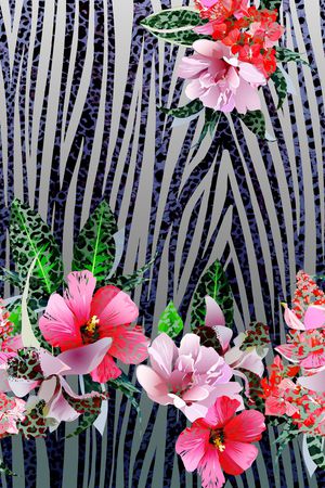 动物纹印花华亿平台图片