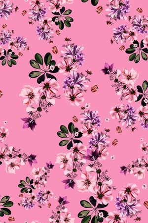 小碎花印花华亿平台图片