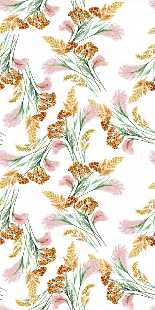 清爽底花卉印花华亿平台图片