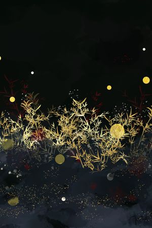 水墨风印花华亿平台图片