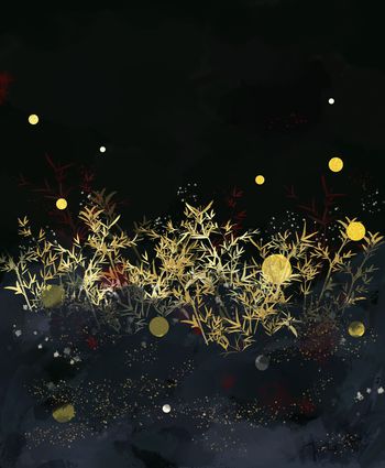 水墨风印花华亿平台图片