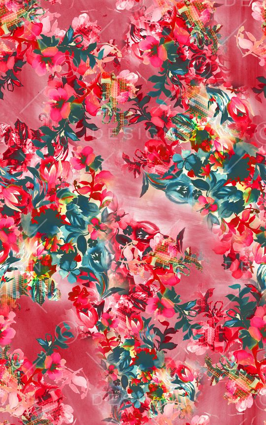 花卉印花华亿平台图片